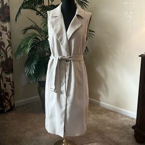 WHBM Wicker Tweed  Trench Dress